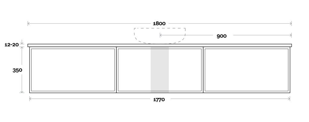 Marquis Chifley Wall Hung Vanity - Wellsons