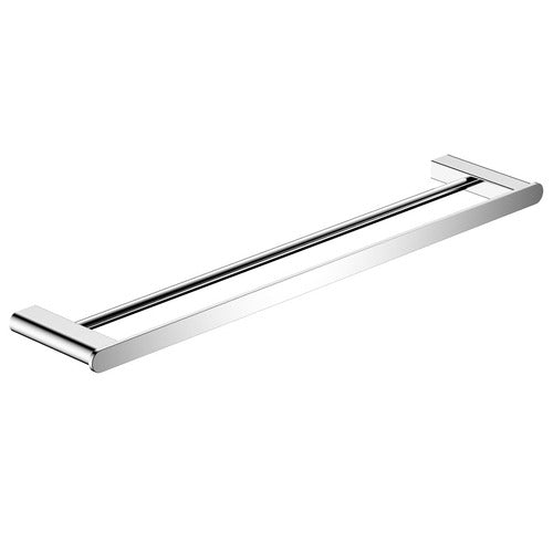 Nero Ecco Double Towel Rail 600mm - Chrome - Wellsons