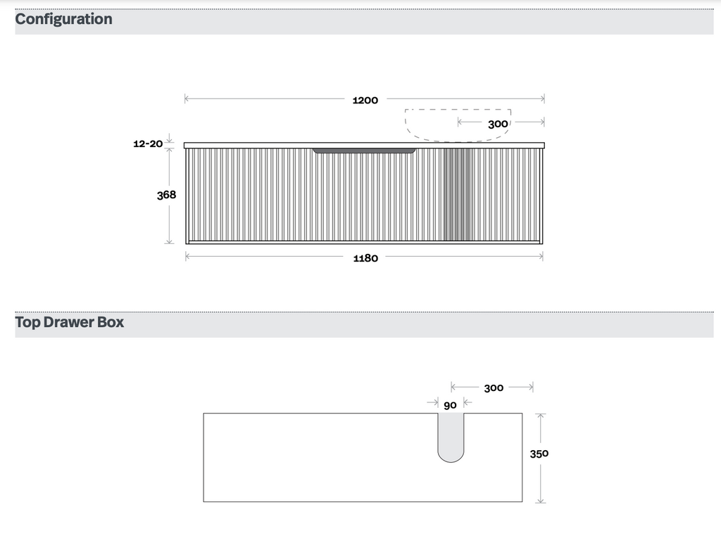 Marquis Cove Wall Hung Vanity - Wellsons