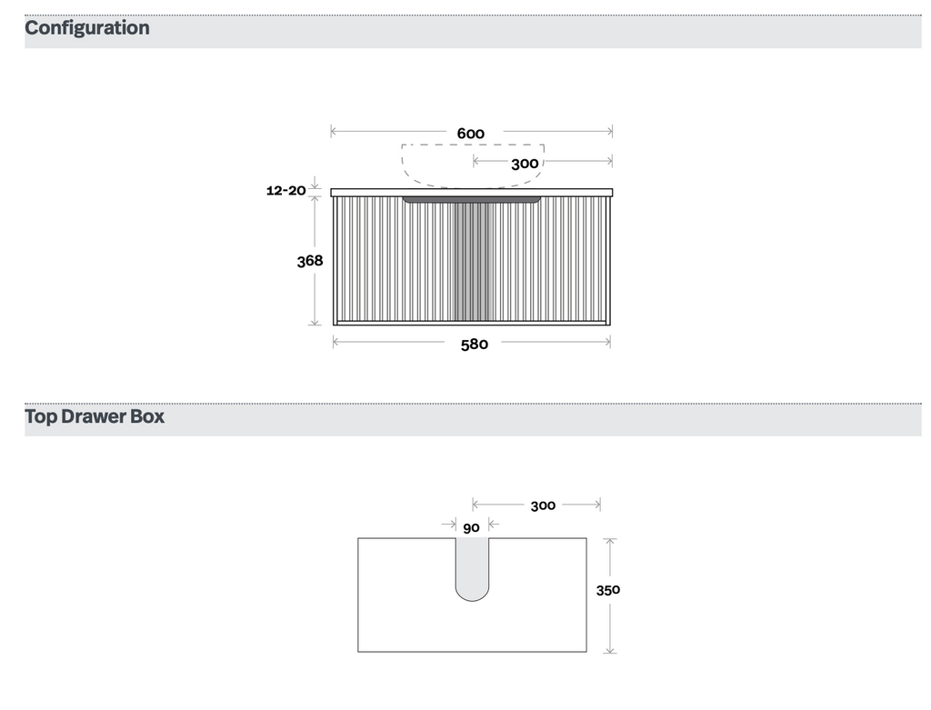 Marquis Cove Wall Hung Vanity - Wellsons
