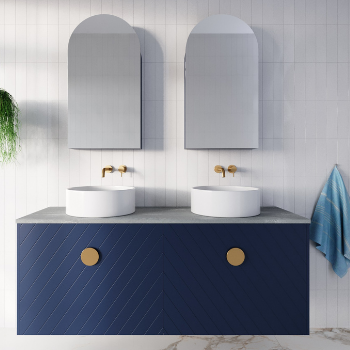 Rifco Designer X Wall Hung Vanity with Caesarstone Top Basin