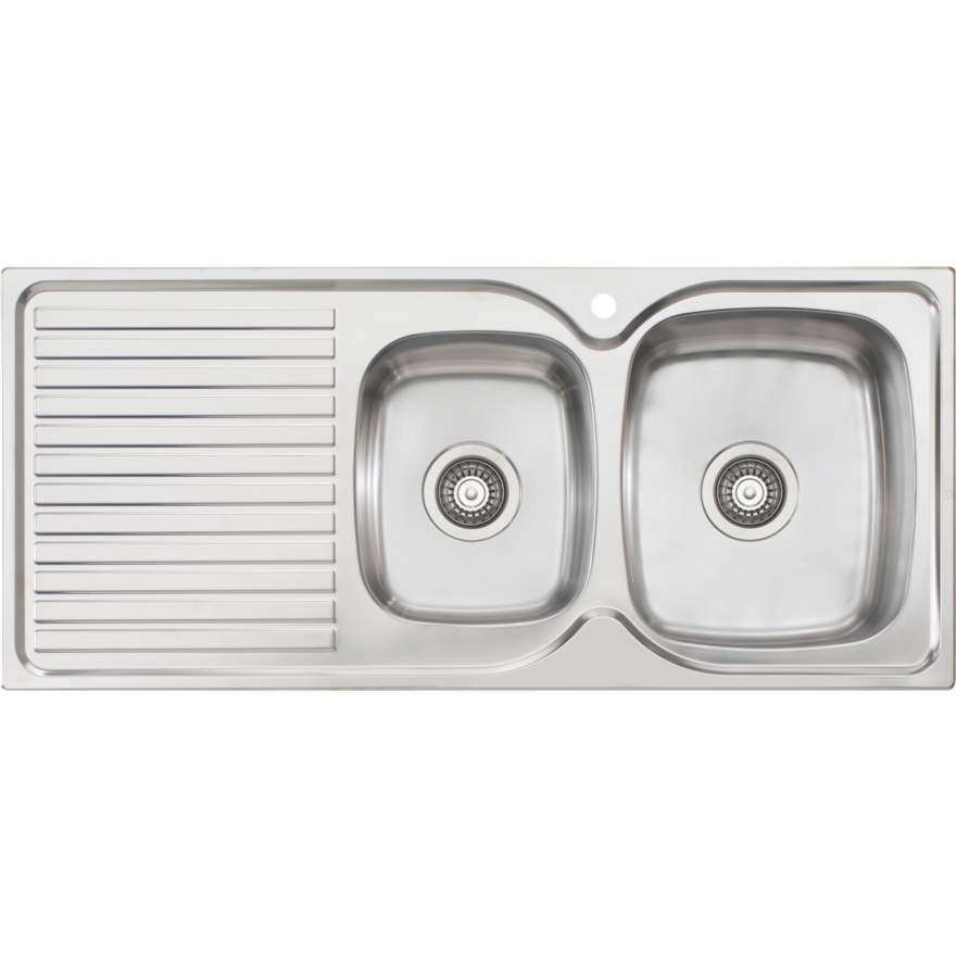 Oliveri Endeavour 1 & 3/4 Bowl Sink With Drainer