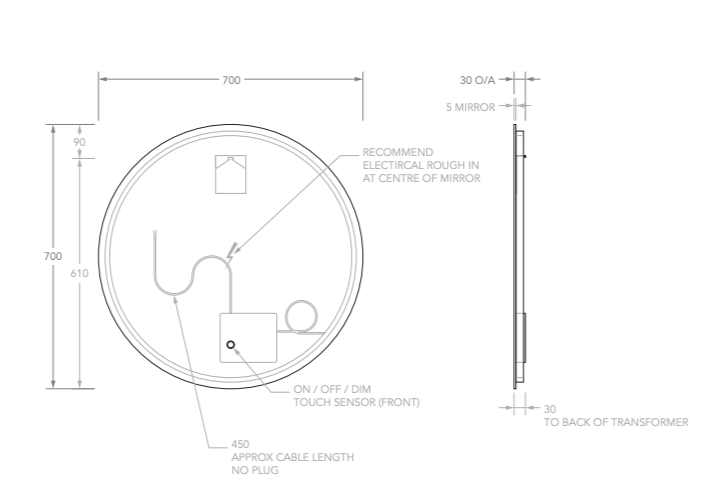 ADP Eclipse Mirror - Wellsons