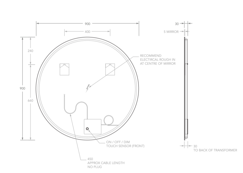 ADP Eclipse Mirror - Wellsons