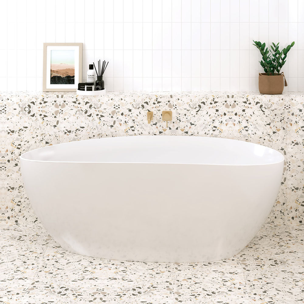 Fienza Dayo Freestanding Acrylic Bath 1700mm - Gloss White