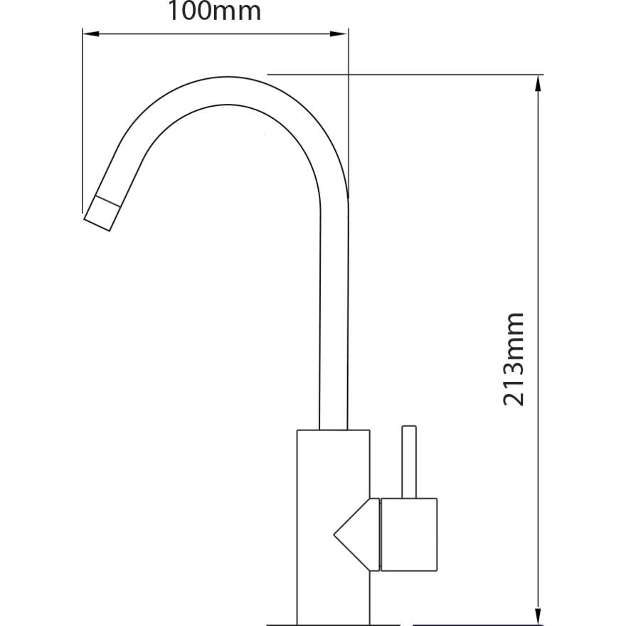 Oliveri Satellite Water Filtration System with Round Goose Neck Filter Tap