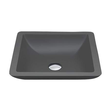 FienzaClassique420AboveCounterSolidSurfaceBasin-MatteGrey