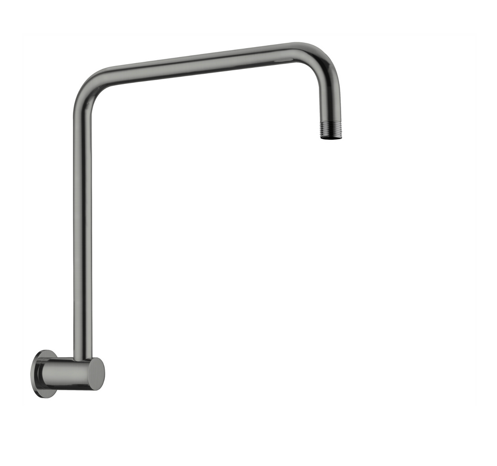 Nero Round Swivel Shower Arm - Gunmetal Grey