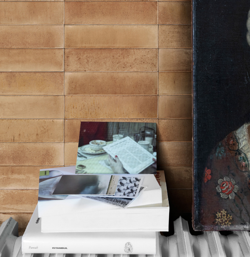 Hilton Cream Rosa Gloss Subway Tile