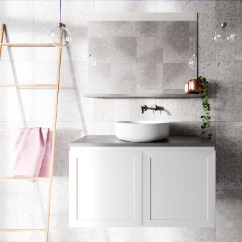 Rifco Imperial Wall Hung Vanity with Caesarstone Top & Basin