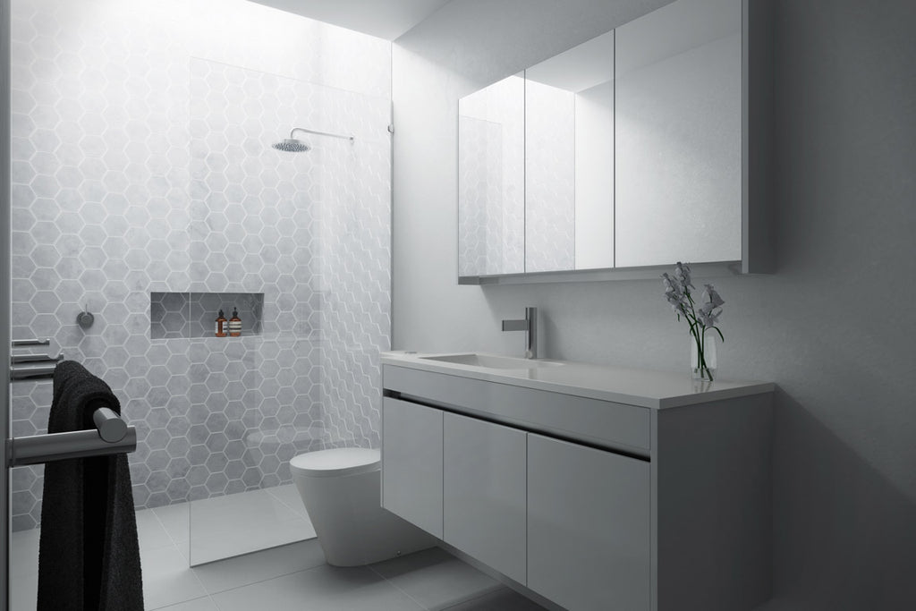 Rifco Ivy Wall Hung Vanity with Acrylic Top