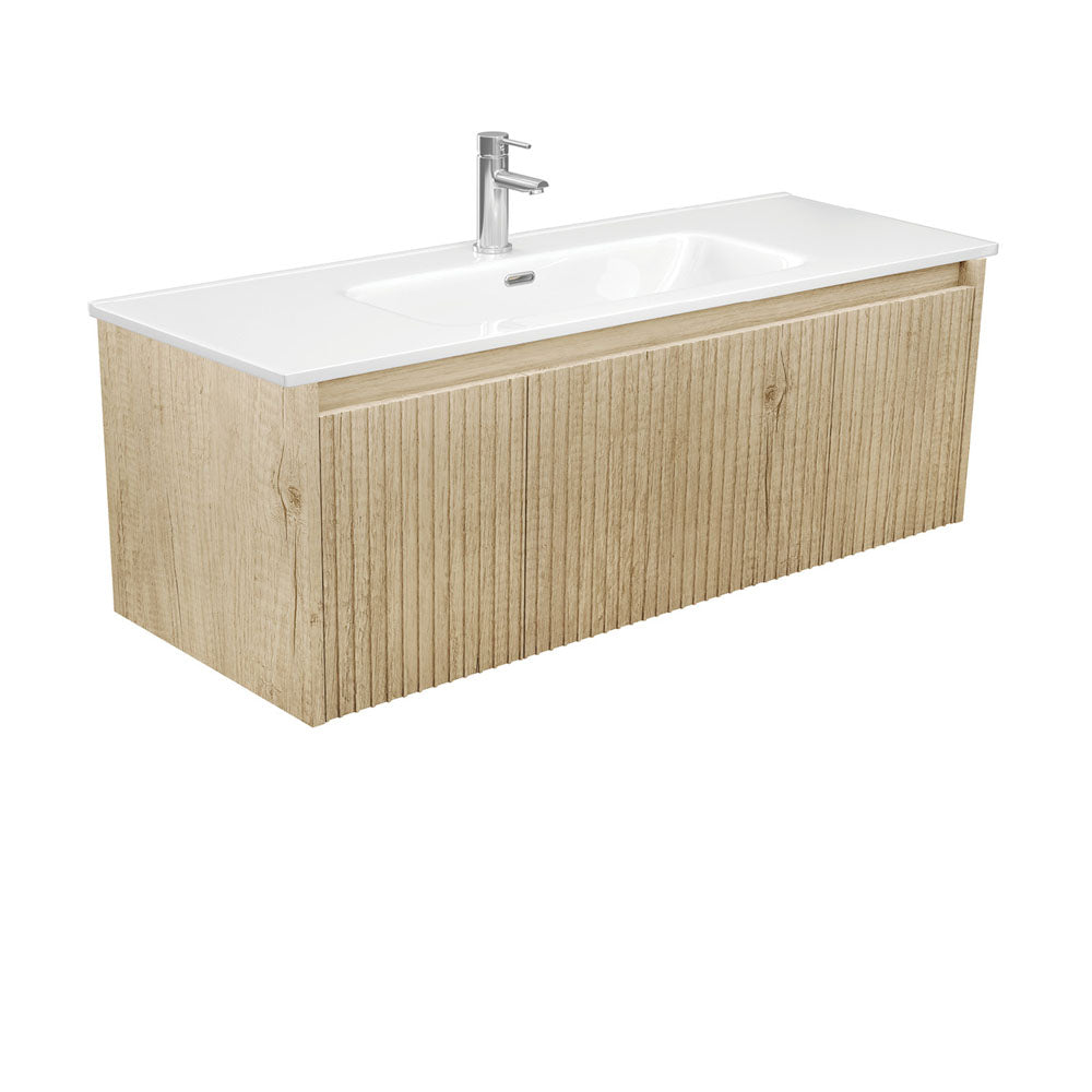 Fienza Alina Joli Moulded Basin Top Wall hung Vanity - Scandi Oak