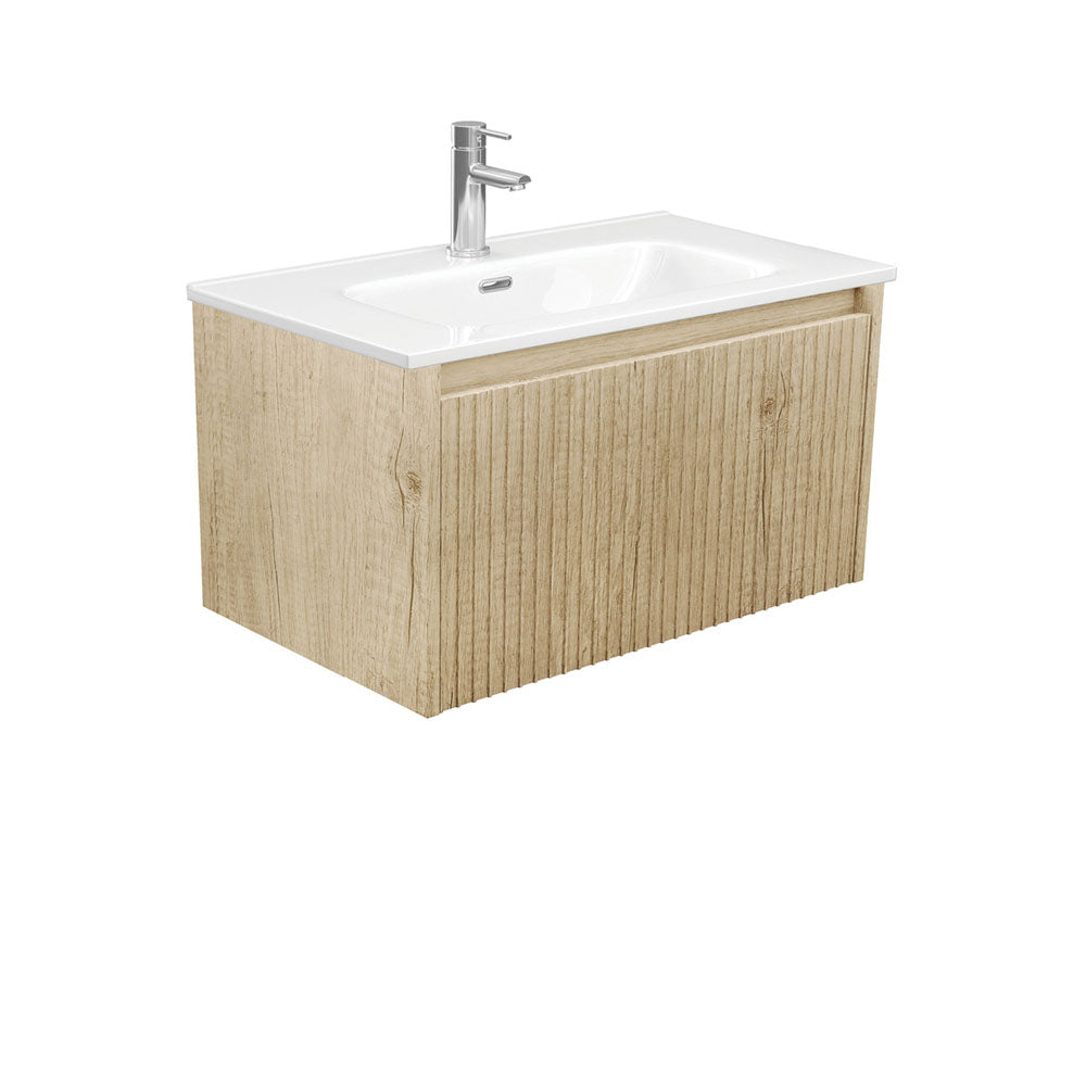 Fienza Alina Joli Moulded Basin Top Wall hung Vanity - Scandi Oak