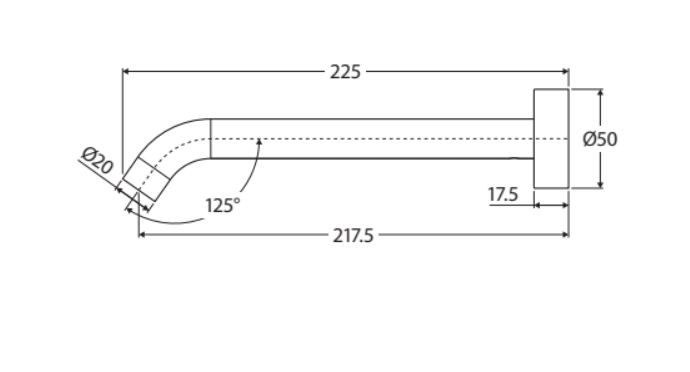 Fienza Kaya Bath / Basin Outlet - Brushed Nickel