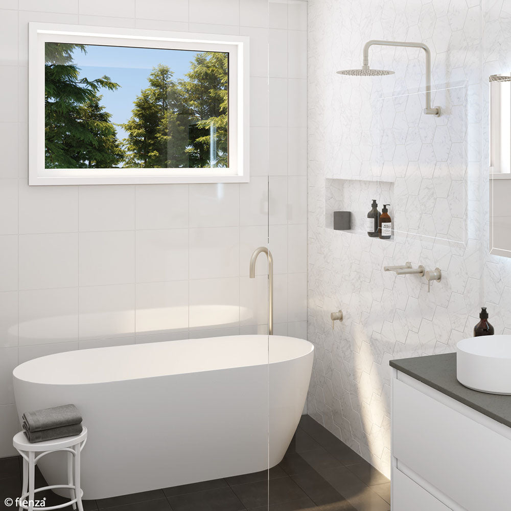 Fienza Kaya Gooseneck Shower Arm Set - Urban Brass