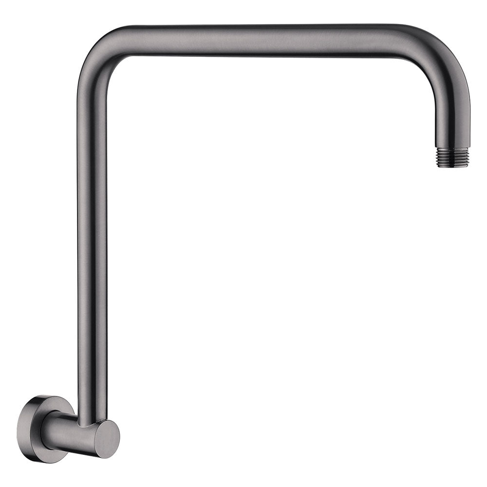 Fienza Kaya Round Fixed Gooseneck Shower Arm - Gunmetal Grey