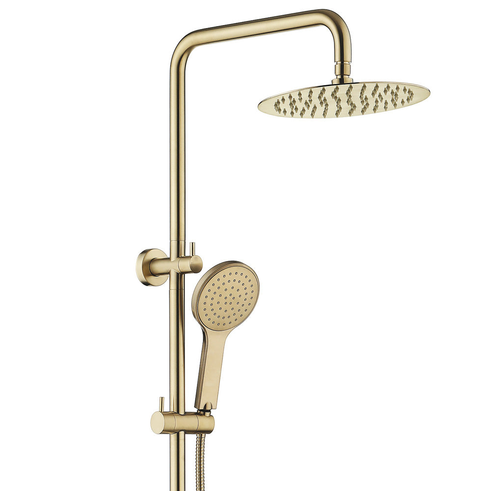 Fienza Kaya Twin Shower - Urban Brass