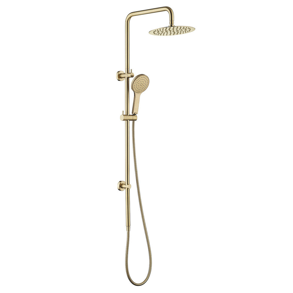 Fienza Kaya Twin Shower - Urban Brass