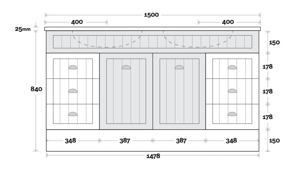 Marquis Kiama Floor Standing Vanity with Kickboard - Wellsons