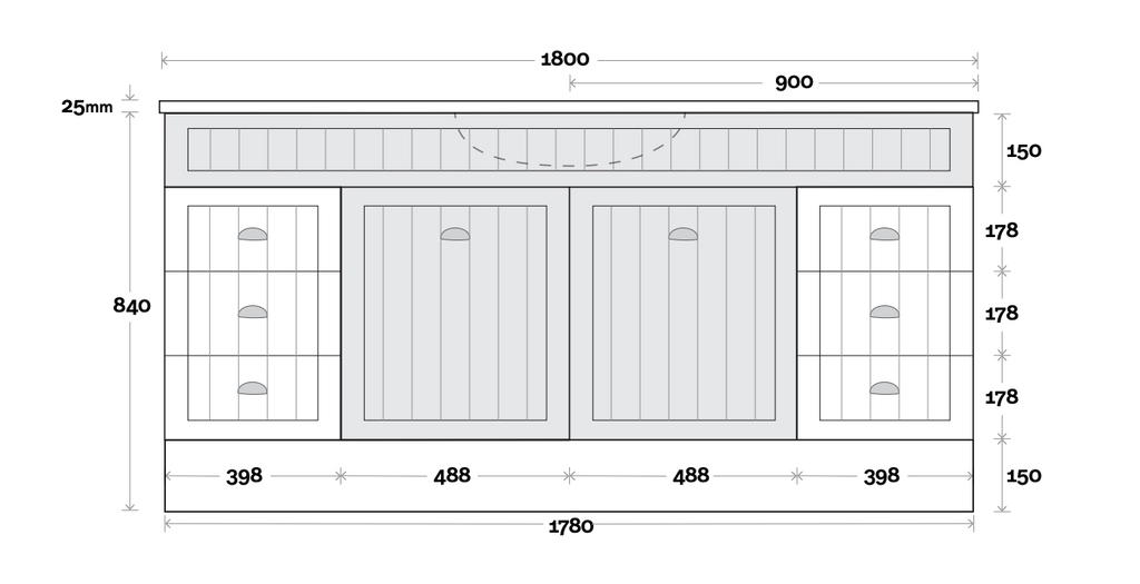 Marquis Kiama Floor Standing Vanity with Kickboard - Wellsons