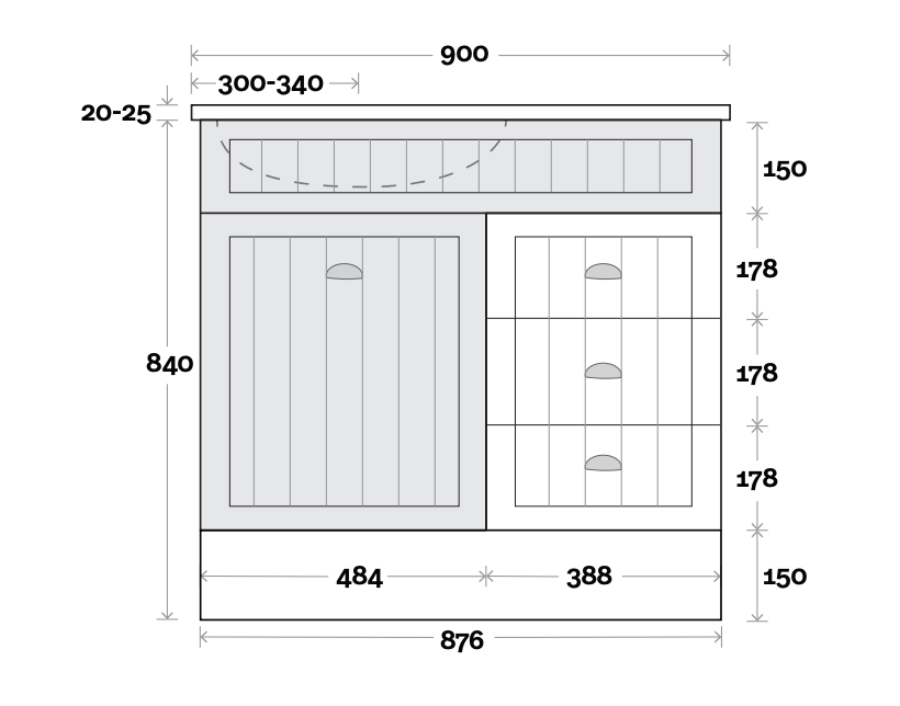 Marquis Kiama Floor Standing Vanity with Kickboard - Wellsons