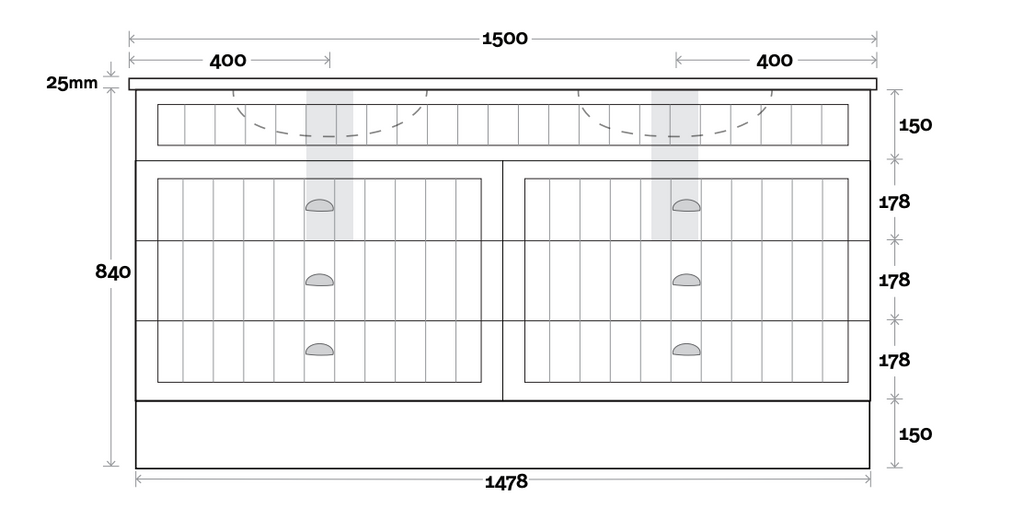 Marquis Kiama Floor Standing Vanity with Kickboard - Wellsons