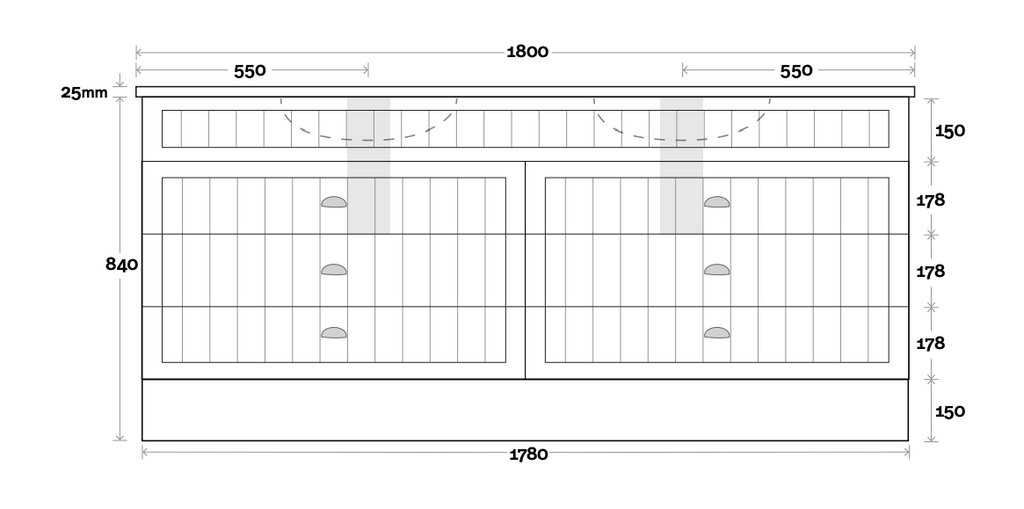 Marquis Kiama Floor Standing Vanity with Kickboard - Wellsons