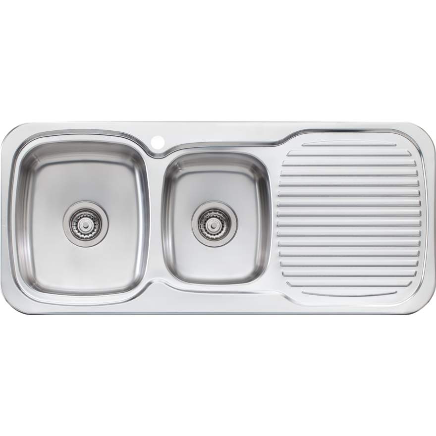 Oliveri Lakeland 1 & 3/4 Bowl Sink With Drainer