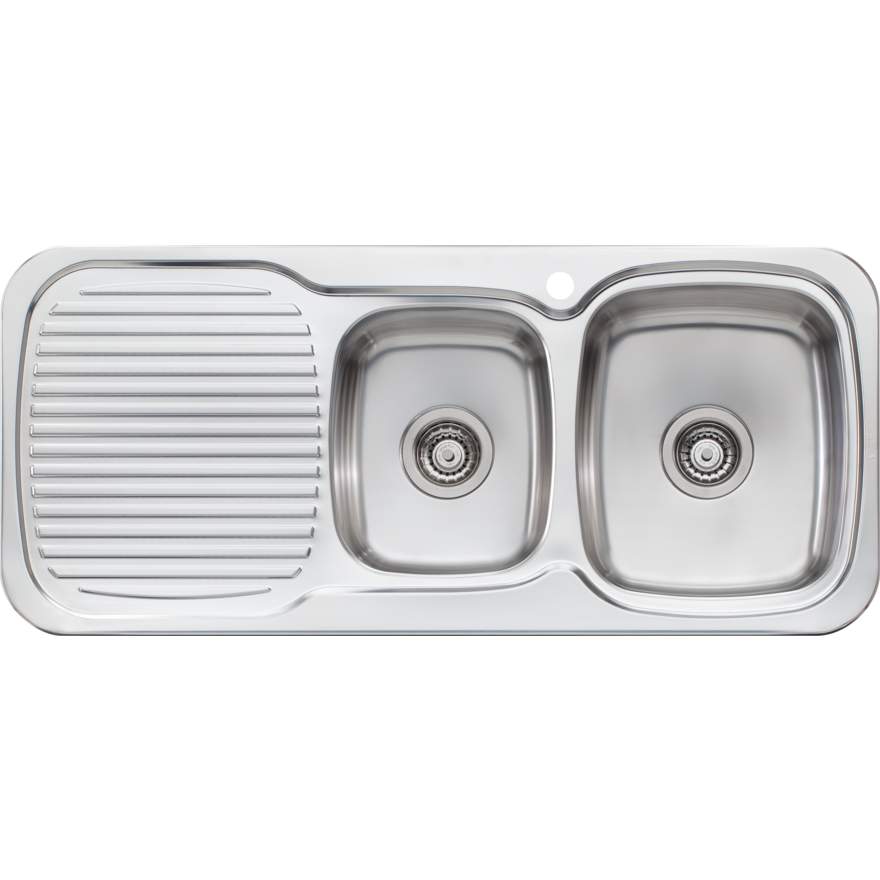 Oliveri Lakeland 1 & 3/4 Bowl Sink With Drainer