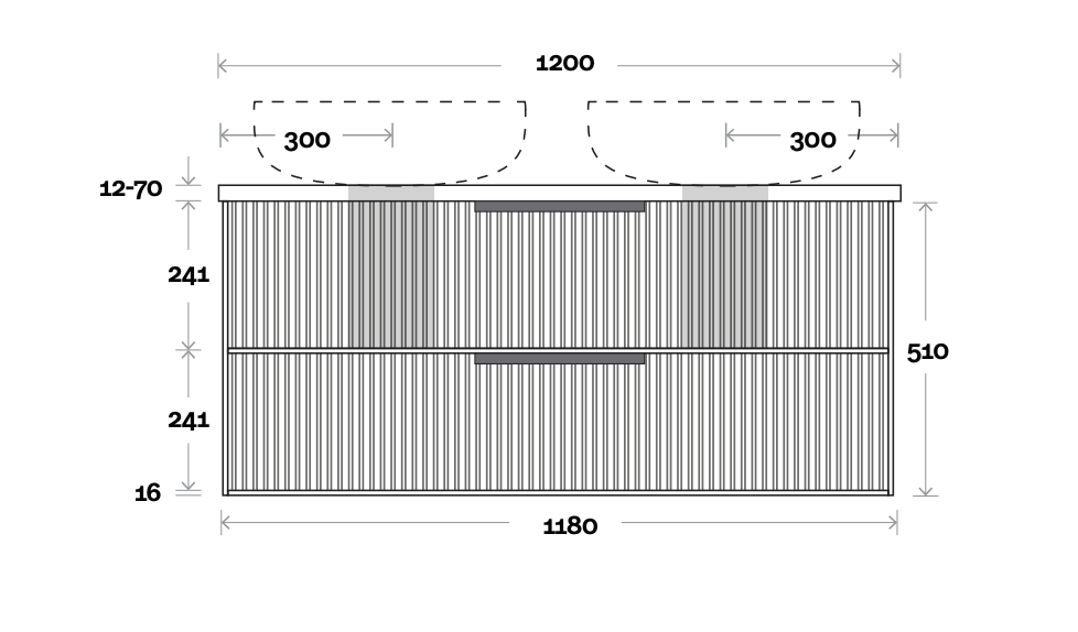Marquis Lake Wall Hung Vanity