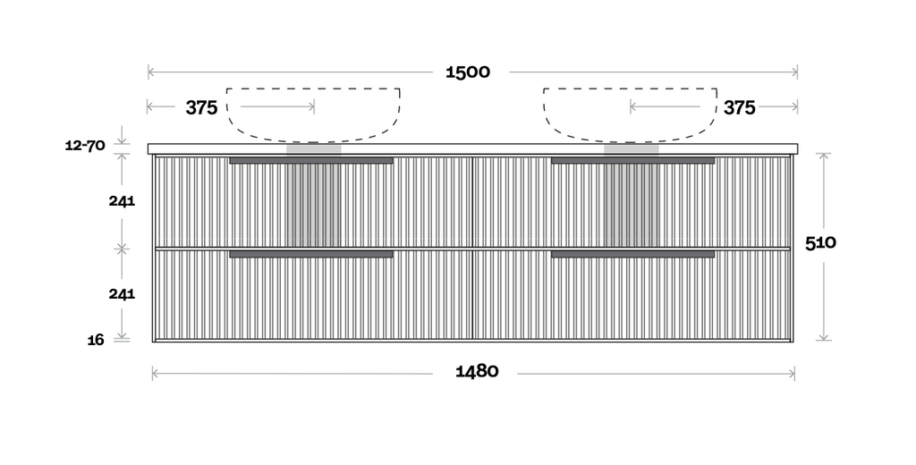 Marquis Lake Wall Hung Vanity