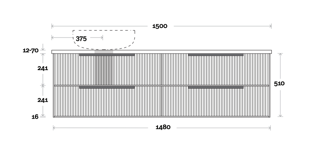 Marquis Lake Wall Hung Vanity