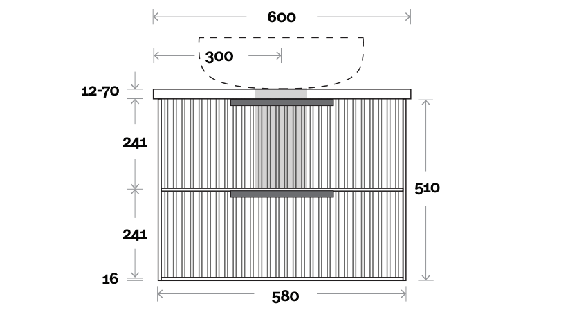 Marquis Lake Wall Hung Vanity
