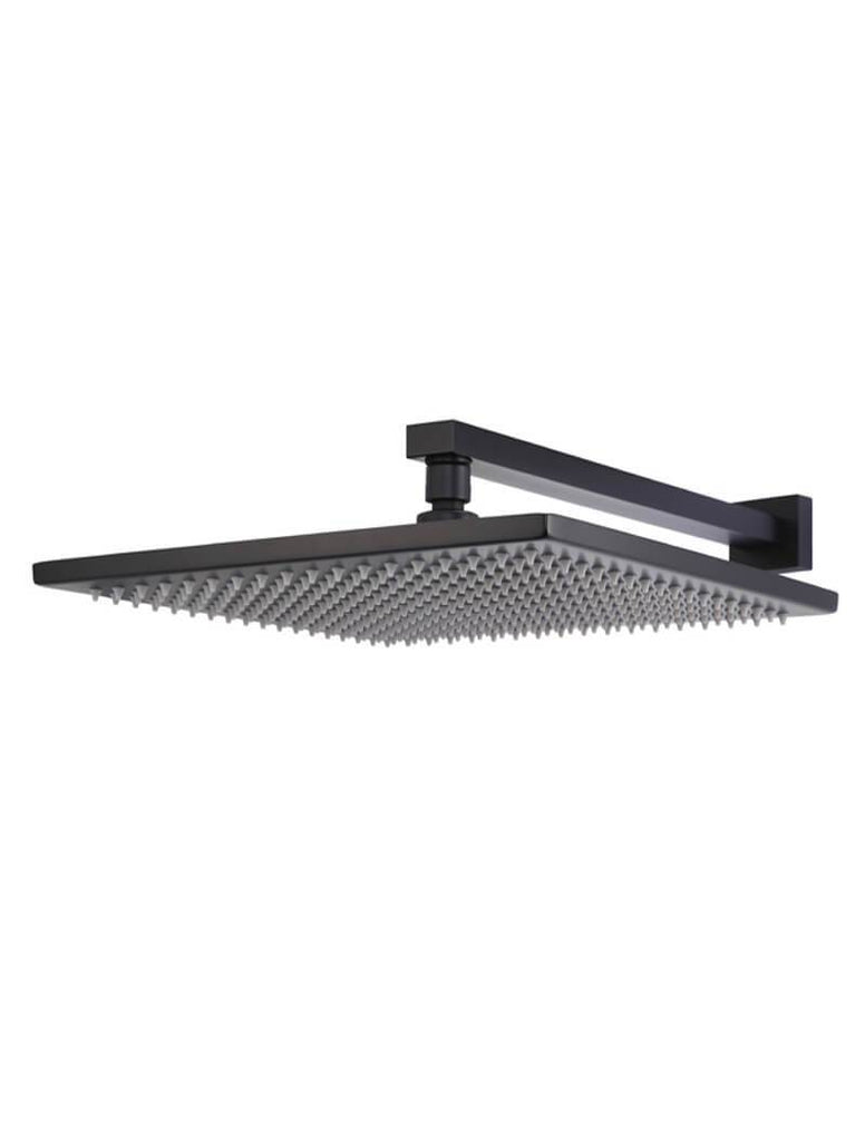 Meir Square Wall Shower - Matte Black