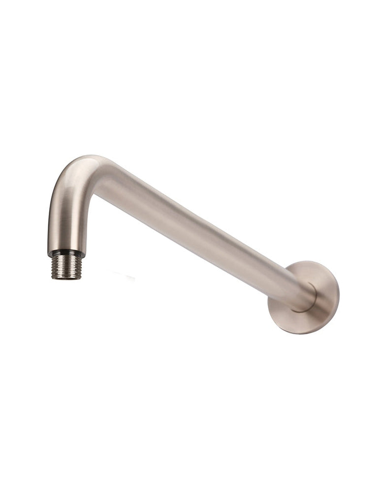 Meir Round Wall Shower Curved Arm - Champagne Rose Gold