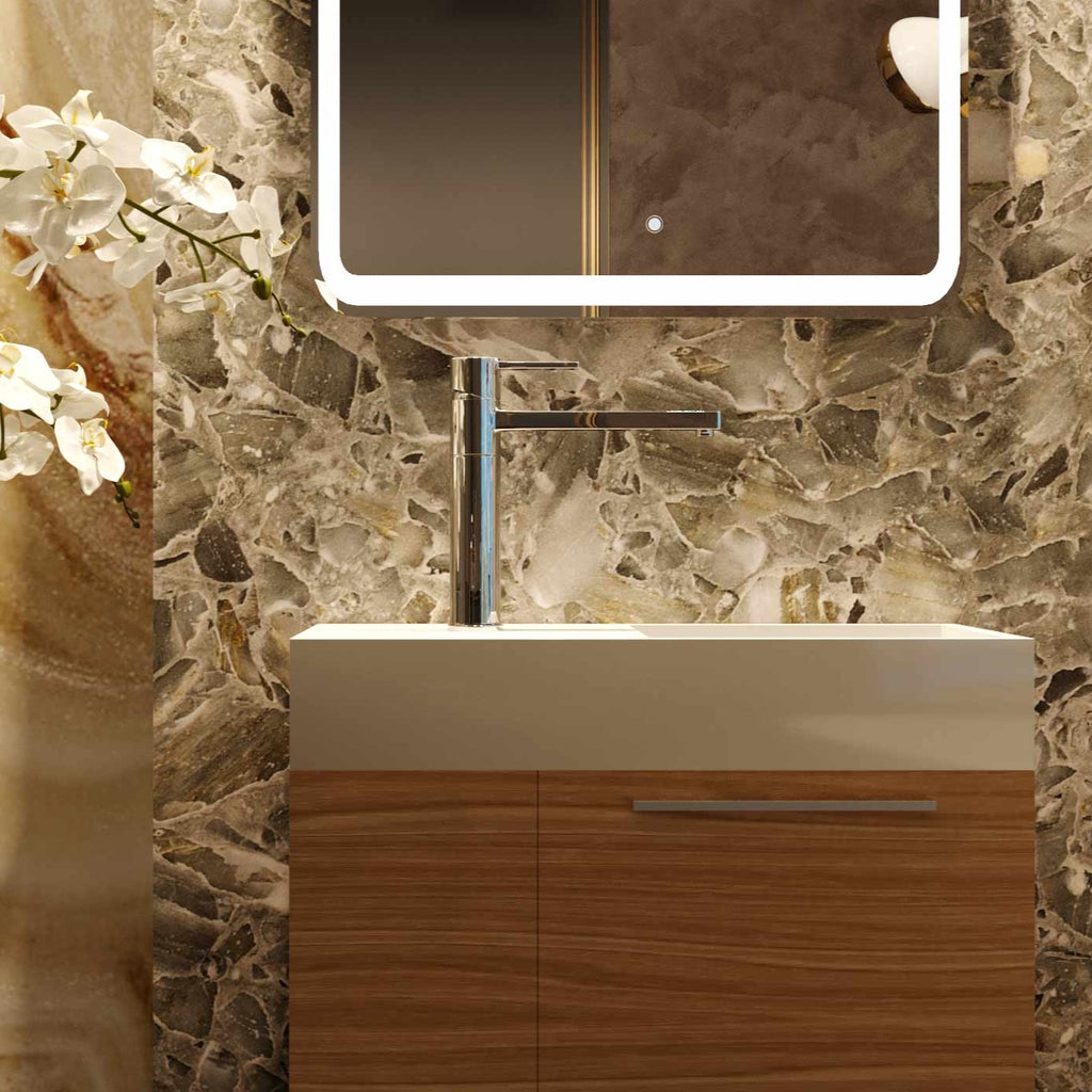 Belbagno Maria Wall Hung Vanity 600mm - Maple Oak - Wellsons