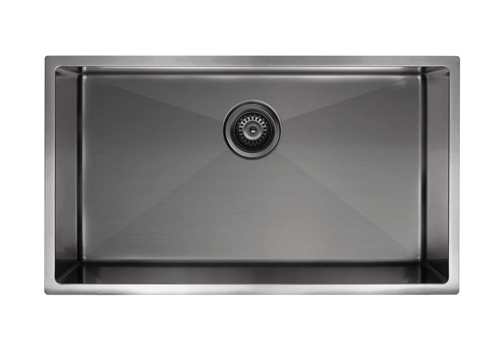 Meir Kitchen Single Bowl 760 x 440 - Gunmetal Black