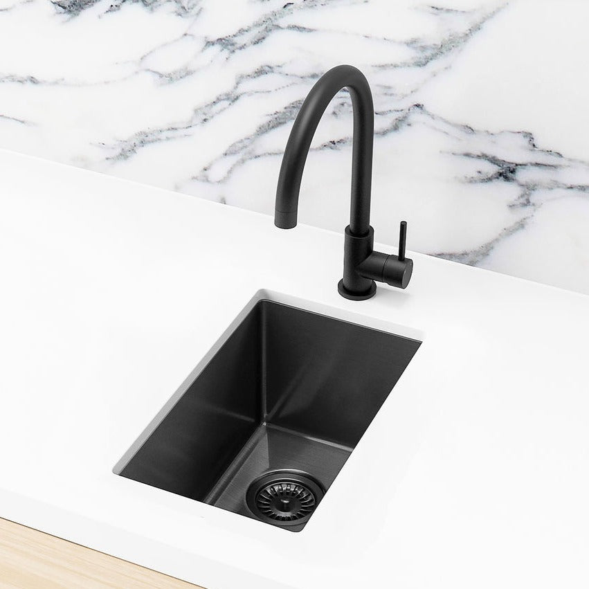 Meir Bar Sink Single Bowl 382 x 272 - Gunmetal Black