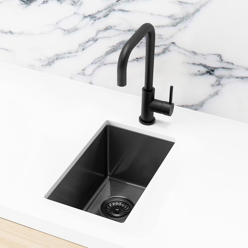 Meir Bar Sink Single Bowl 382 x 272 - Gunmetal Black