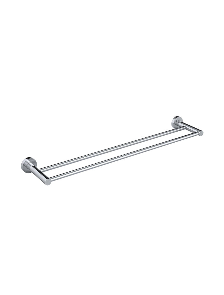 Meir Round Double Towel Rail - Chrome
