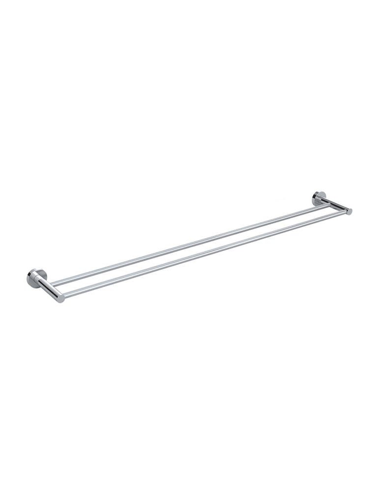 Meir Round Double Towel Rail - Chrome