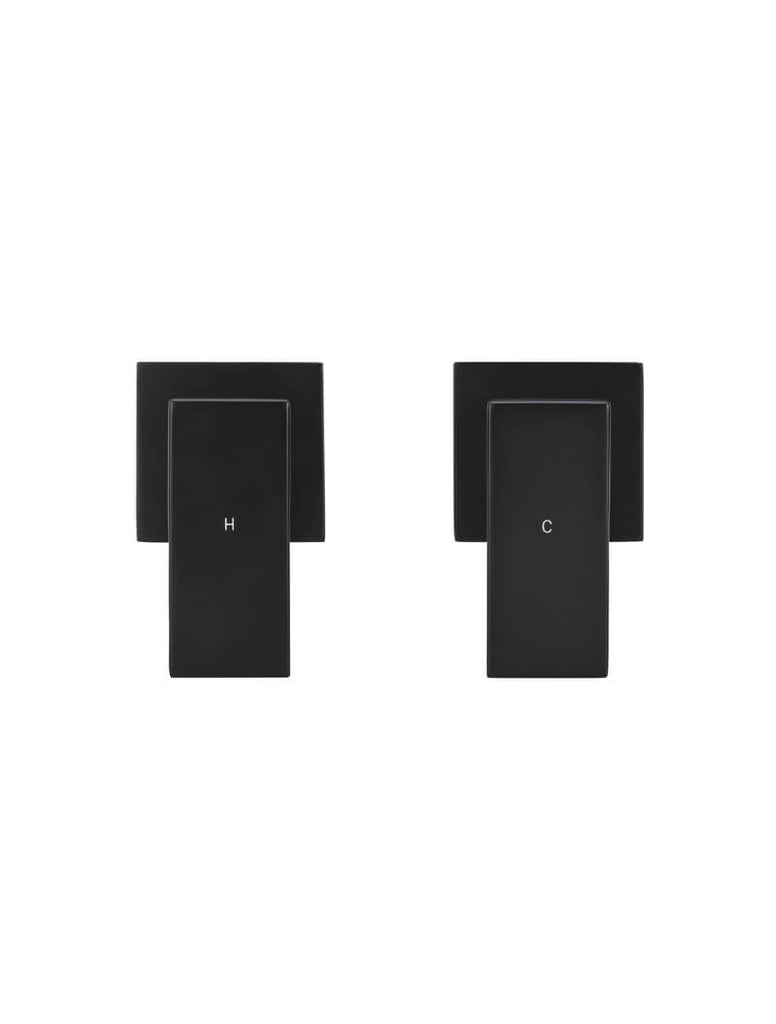 Meir Square Quarter Turn Wall Top Assemblies - Matte Black