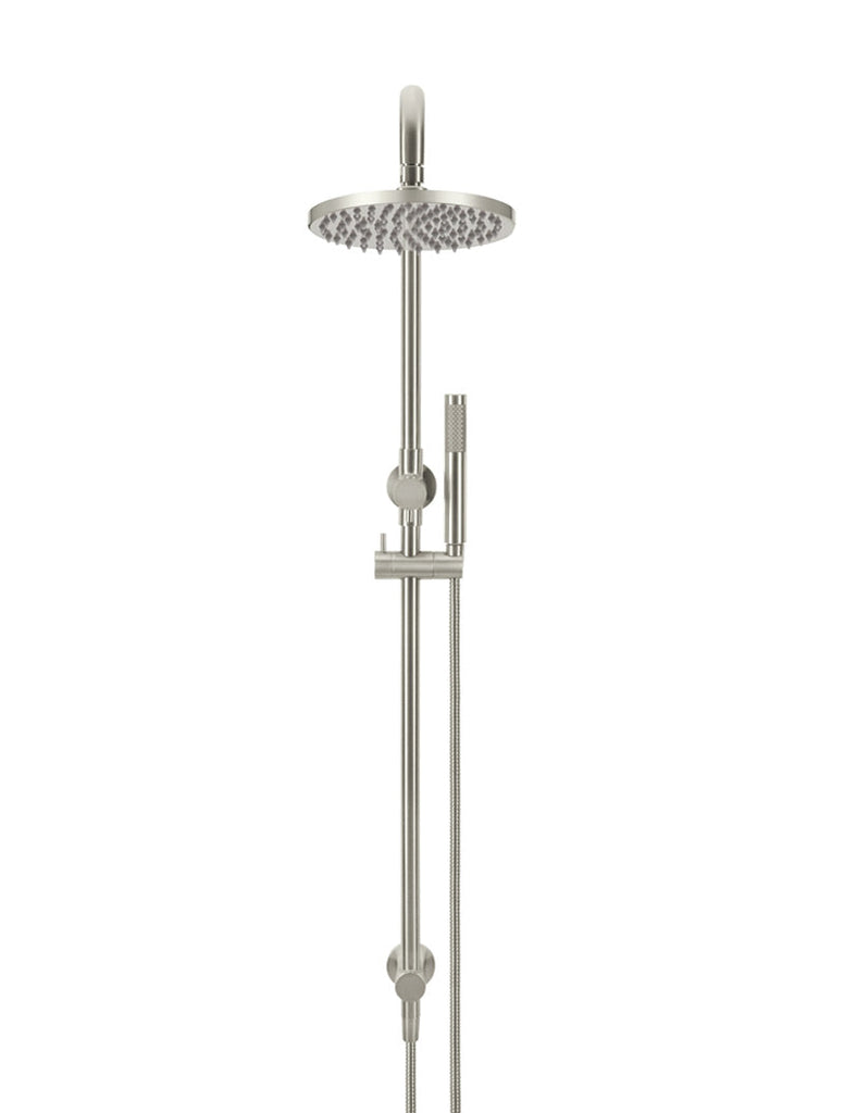 Meir Round Combination Shower Rail and Hand Shower - Brushed Nickel