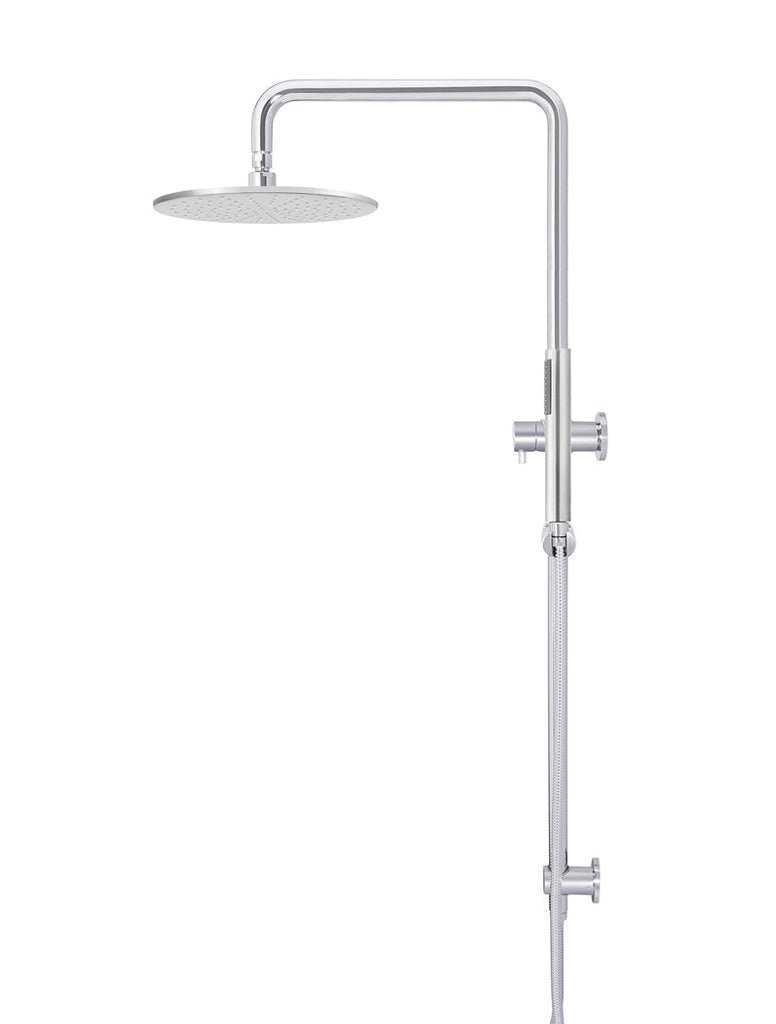 Meir Round Combination Shower Rail and Hand Shower - Chrome