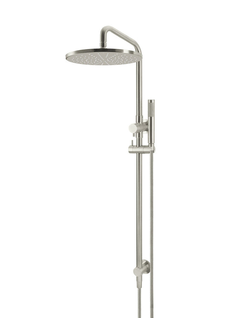Meir Round Combination Shower Rail and Hand Shower - Brushed Nickel