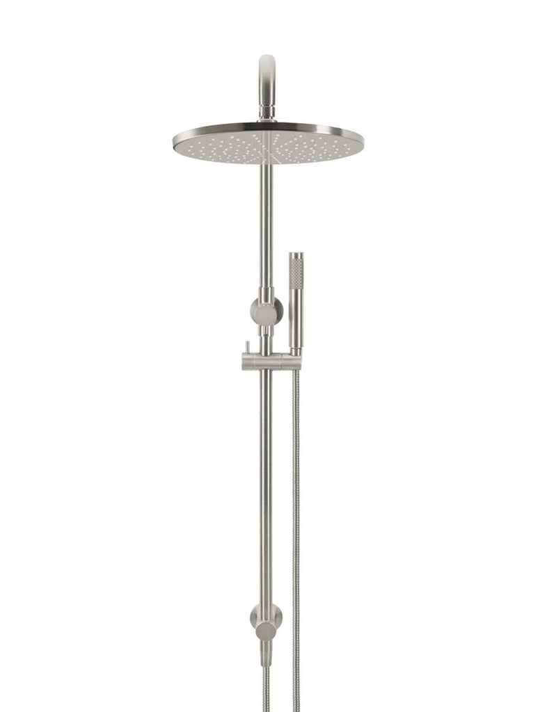 Meir Round Combination Shower Rail and Hand Shower - Brushed Nickel