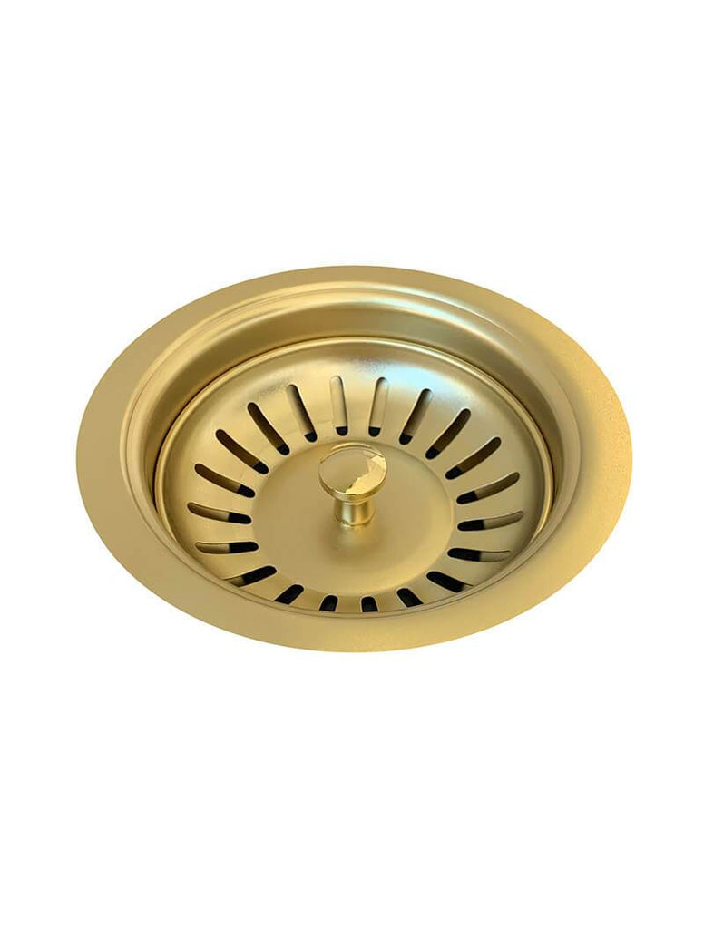 Meir Sink Strainer & Waste Plug Basket With Stopper - Brushed Bronze
