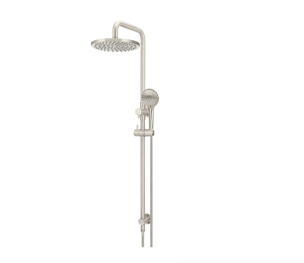 Meir Round Combination Shower Rail and Hand Shower - Brushed Nickel