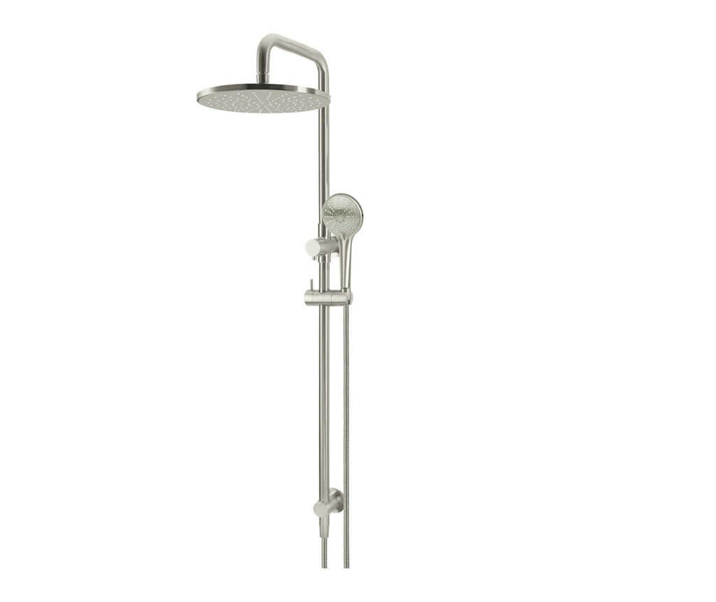 Meir Round Combination Shower Rail and Hand Shower - Brushed Nickel
