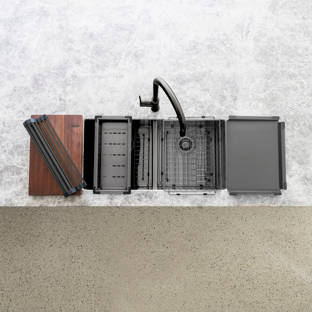 Meir Lavello Dish Draining Tray - Gunmetal Black